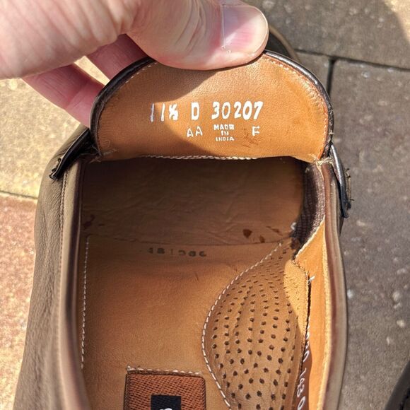 NWOB Florsheim 30207 Dark Brown Leather Bit Loafers Men’s Size 11.5D - Picture 8 of 12